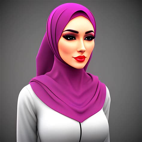 hijab 3dx|893 Hijab Girl 3D Illustrations